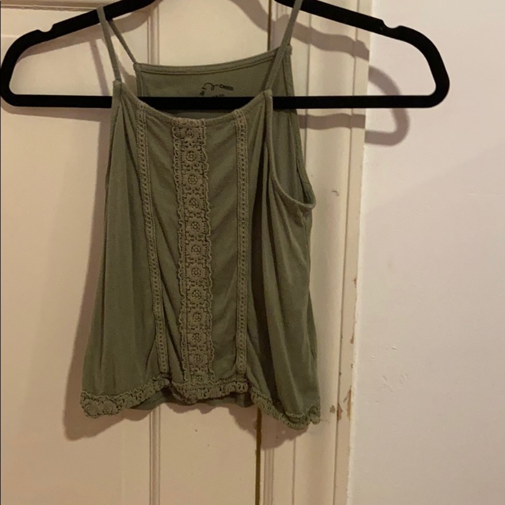 Girls green tank top